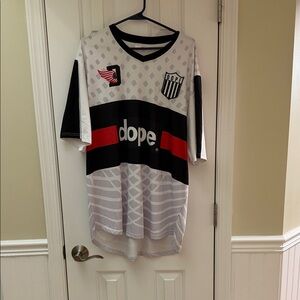DOPE Kids Jersey - Black, White, and Red